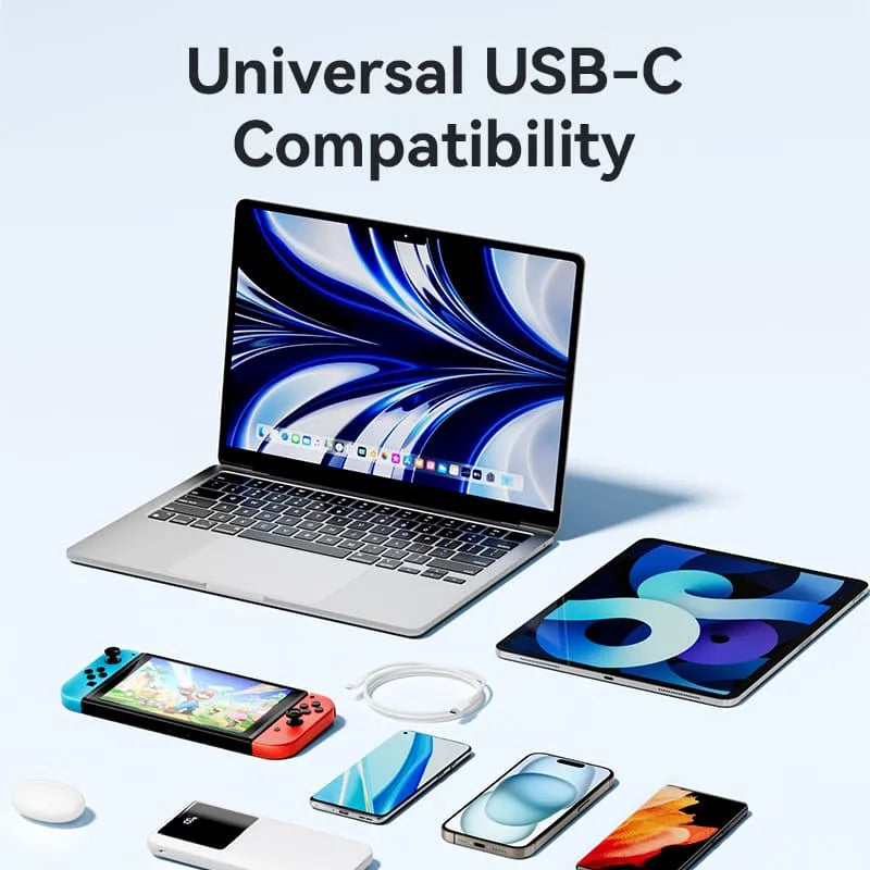 Cable Usb C Carga Rapida Vention 60w 3a 2 Metros Negro