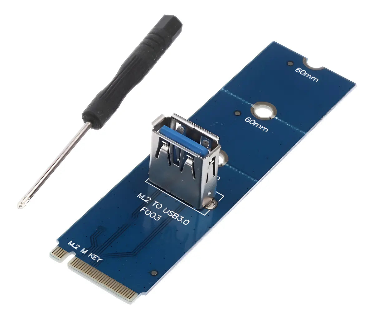 Adaptador Ngff M,2 A Pcie Mineria Riser M2 A Usb3 - Cripto Azul