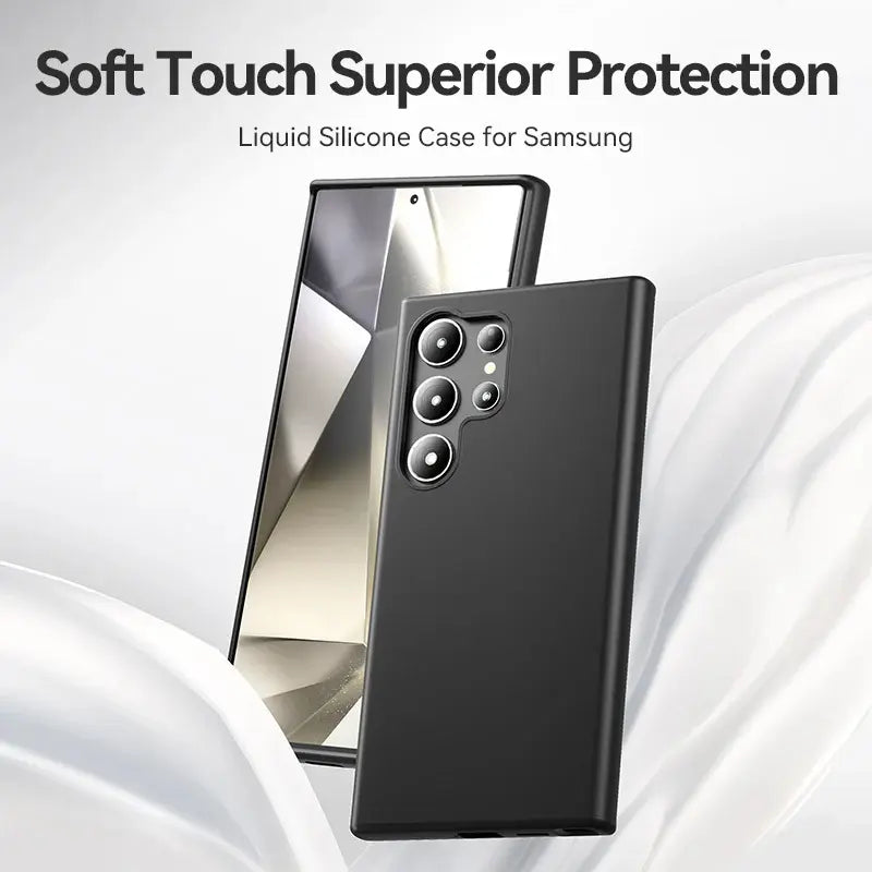Funda Para Samsung Galaxy S24 + Ultra Silicona Negra Vention