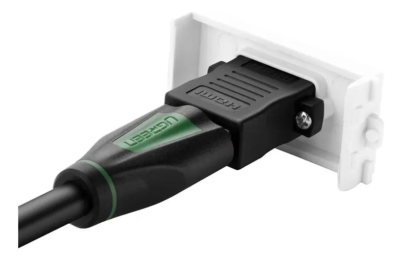 Bastidor Hdmi De Pared 4k Blanco Ficha Recta Ugreen