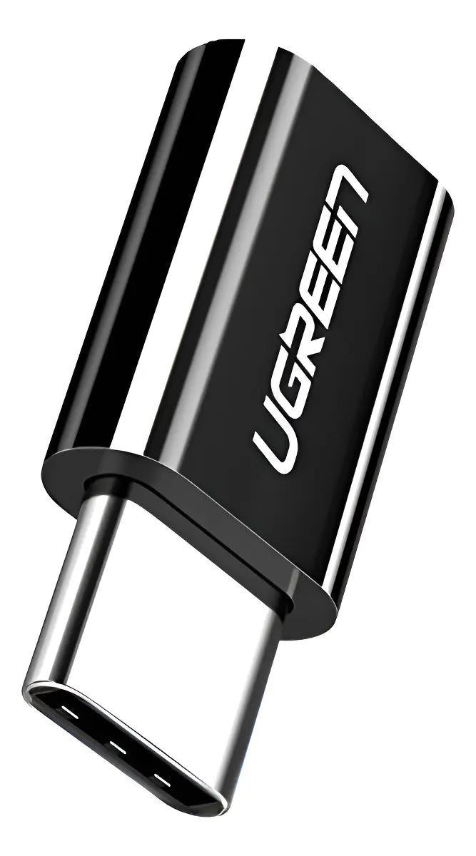 Adaptador Micro Usb Hembra A Usb C Macho Otg Ugreen Negro