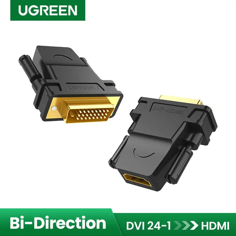 Adaptador Hdmi Hembra A Dvi 24 + 1 Macho Negro Ugreen