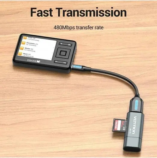 Cable Adaptador Usb Mini-b A Usb 2,0 Hembra 0,15 M Vention Negro