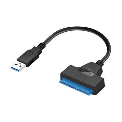 Cable Adaptador Evox Usb 3,0 A Sata 2,5 Disco Rigido Y Ssd Negro
