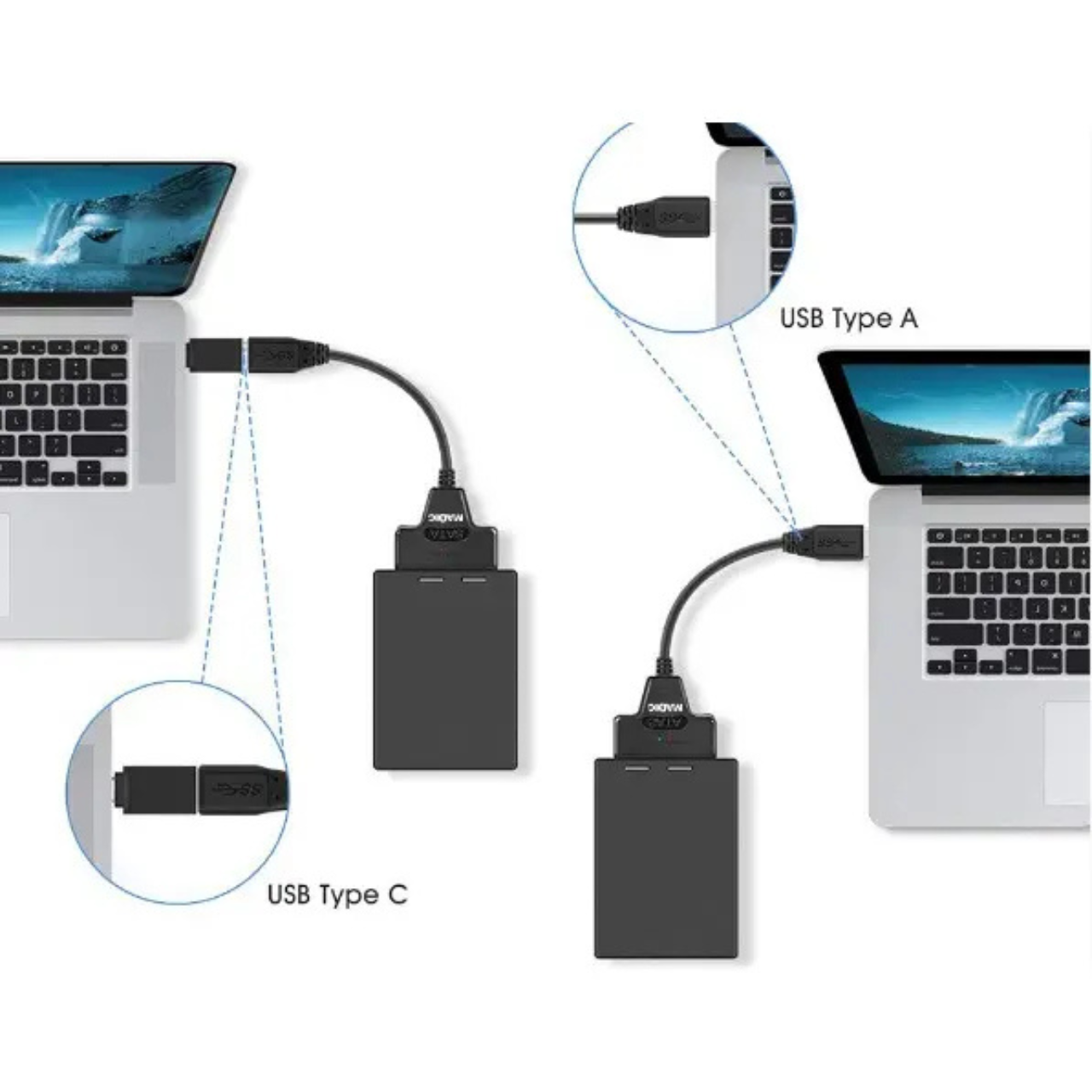 Cable Adaptador Evox Usb 3,0 A Sata 2,5 Disco Rigido Y Ssd Negro
