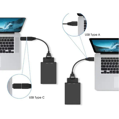Cable Adaptador Evox Usb 3,0 A Sata 2,5 Disco Rigido Y Ssd Negro