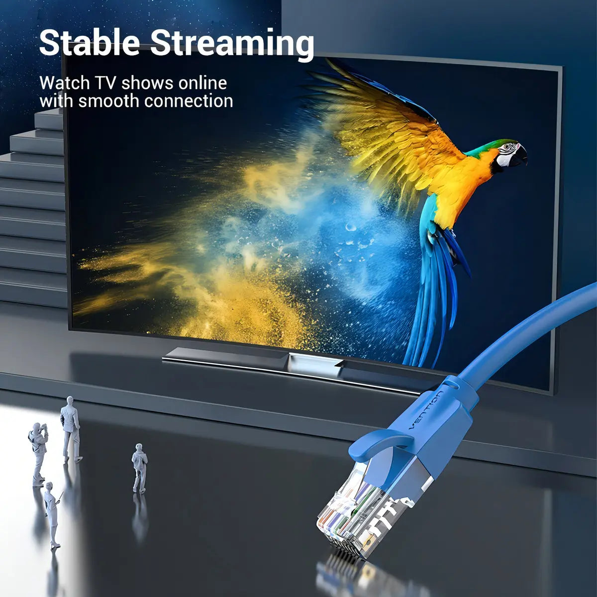 Cable De Red Cat6 Patch Cord Utp 1 Metros Gigabit Vention
