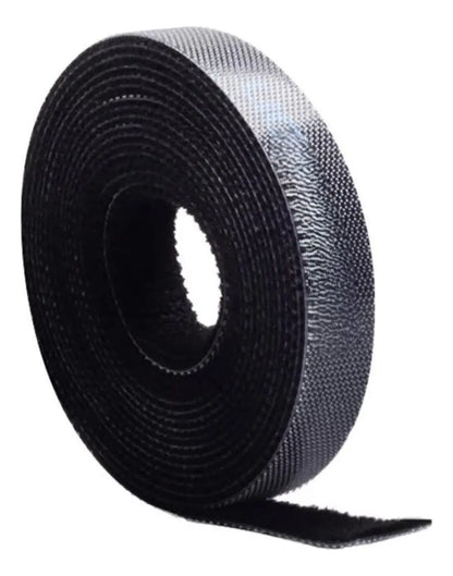 Tira Organizadora De Cables Evox 1 M Cinta Autoadhesivo Negro