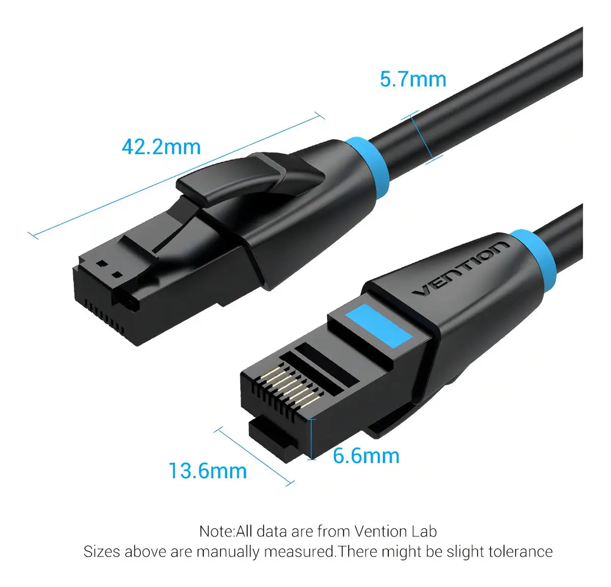 Cable De Red Cat6 Patch Cord Rj45 Gigabit 1m Vention