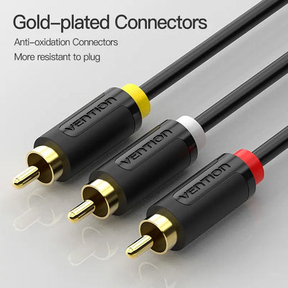 Cable Rca Av Premium Audio Y Video 3x3 2 Metros Vention