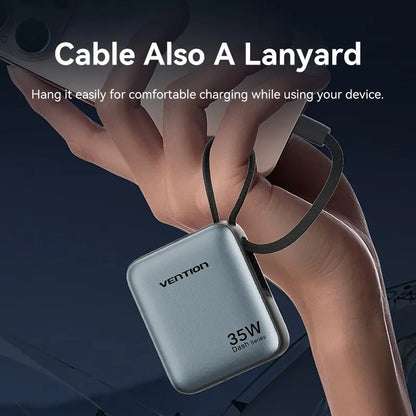Cargador Portatil Power Bank Usb C Pd 10000mah 35w Vention