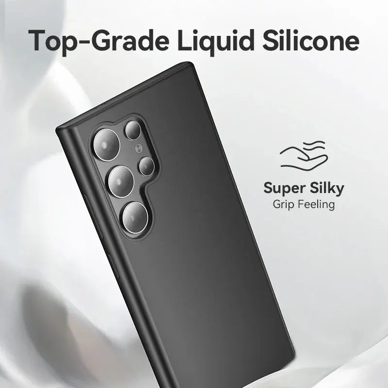 Funda Para Samsung Galaxy S24 + Ultra Silicona Negra Vention
