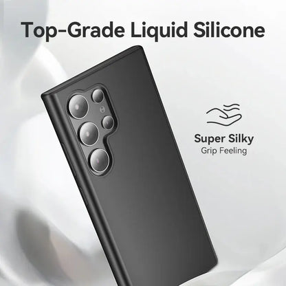 Funda Para Samsung Galaxy S24 + Ultra Silicona Negra Vention