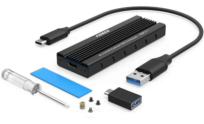 Carry Disk Case M2 Pcie Nvme Ssd Usb C 3,1 10 Gbps Fideco