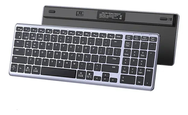 Teclado Inalambrico Con Bateria Bluetooth 5,0 Ingles Ugreen Plateado Inglés Us