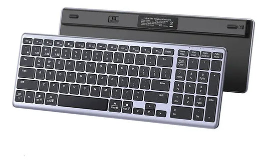 Teclado Inalambrico Con Bateria Bluetooth 5,0 Ingles Ugreen Plateado Inglés Us
