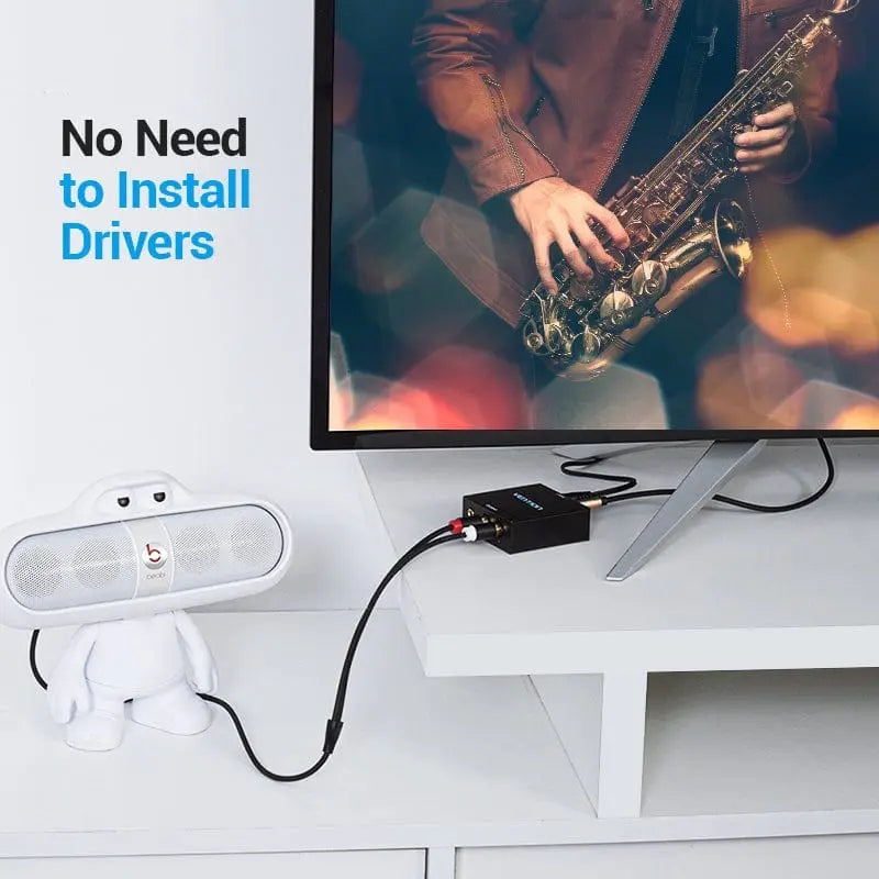 Adaptador Conversor De Audio Rca Digital A Analogico Vention