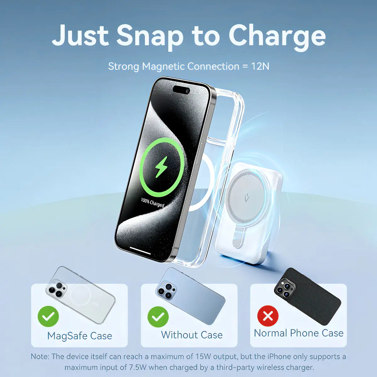 Power Bank Portatil Magnetico Cargador 5000mah Vention