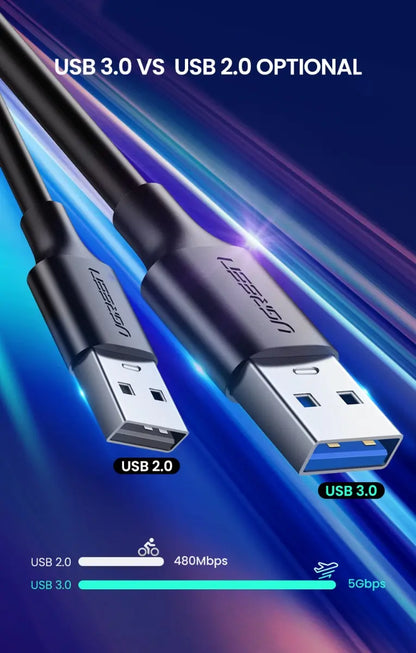 Cable Usb 3,0 A Usb-c Premium Carga Rapida Y Datos 2m Ugreen Negro
