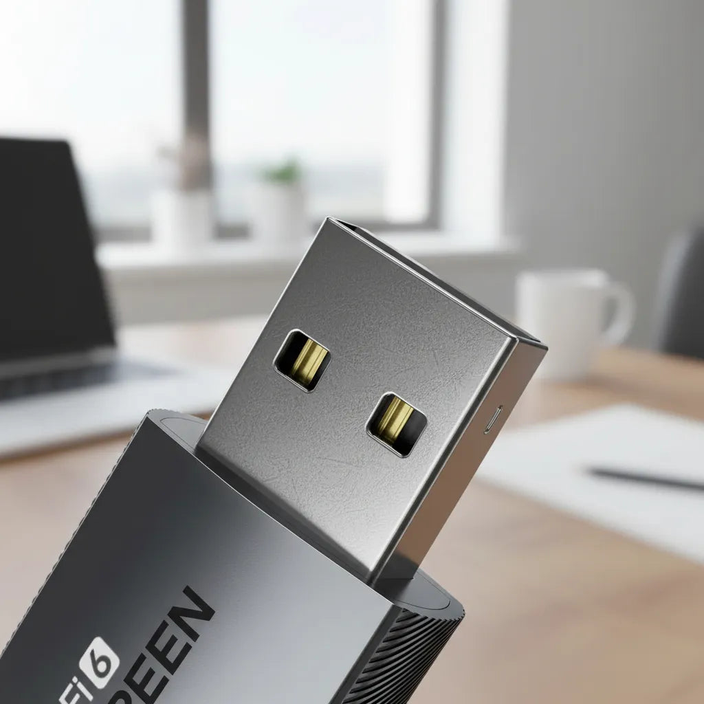 Adaptador Wifi Usb Receptor De Señal Pc Notebook 5ghz Ugreen