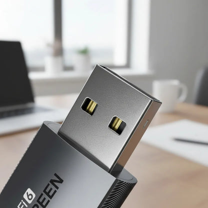 Adaptador Wifi Usb Receptor De Señal Pc Notebook 5ghz Ugreen