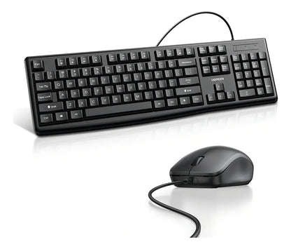 Kit Teclado Y Mouse Usb Ugreen Combo Business Premium 1200dp Negro