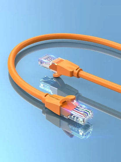Cable De Red Cat6 Patch Cord Utp Rj45 2 M Naranja Vention