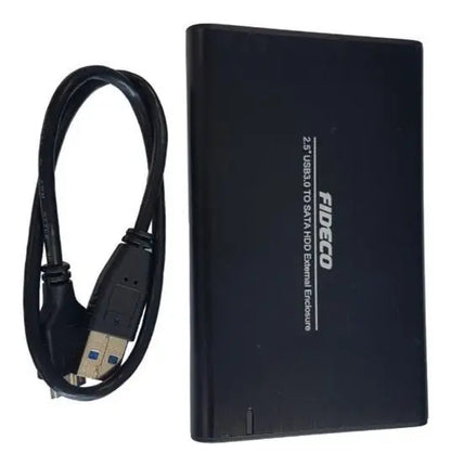 Carry Disk Case Usb 3,0 A Disco Sata 2,5 Hdd Ssd - Fideco Negro