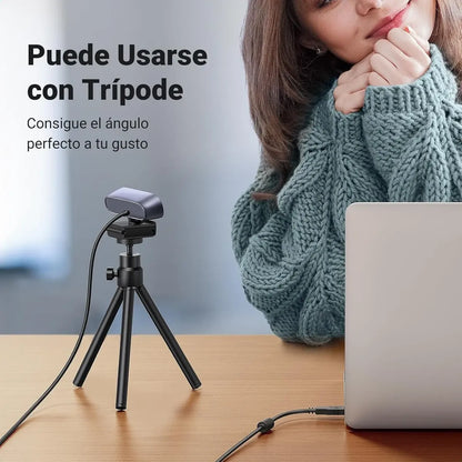 Camara Web Webcam Hd Usb Con Microfono Tapa Camara 2k Ugreen Negro