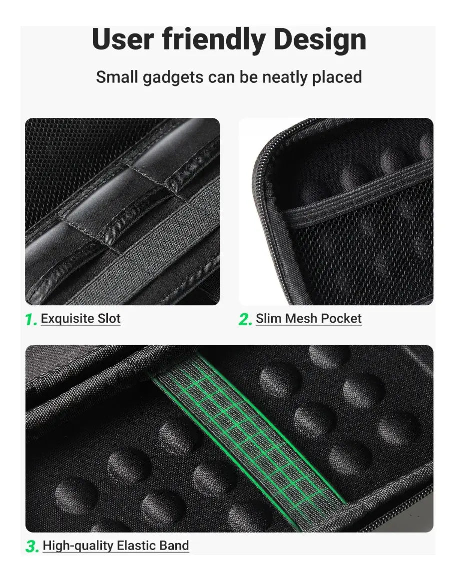 Estuche Portatil Para Disco Duro Externo Cables 2,5 Ugreen