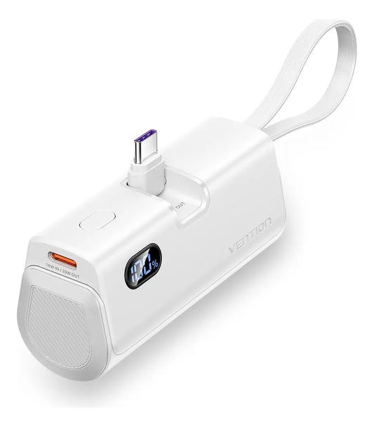 Cargador Portatil Powerbank Light+ Usb C 20w 4800mah Vention