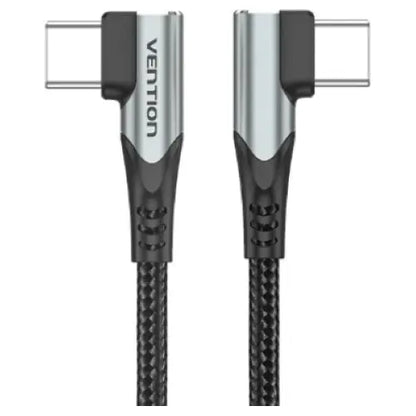 Cable Usb C 90° L Trenzado Carga Rapida Y Datos 1,5m Vention Negro