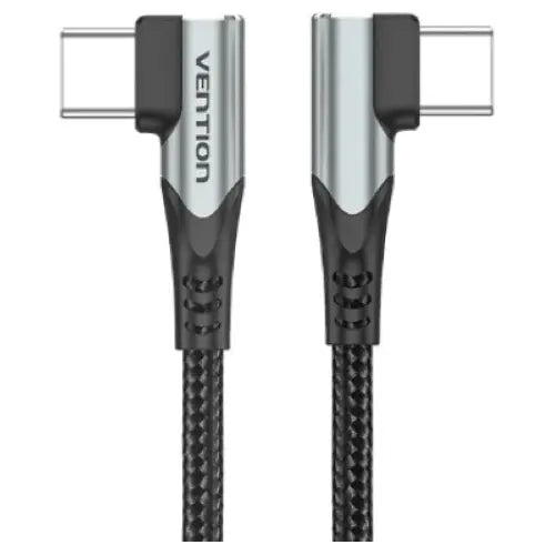 Cable Usb C 90° L Trenzado Carga Rapida Y Datos 1,5m Vention Negro