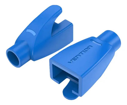 Bolsa 50 Capuchones Rj45 Fichas Cable De Red Azul Vention