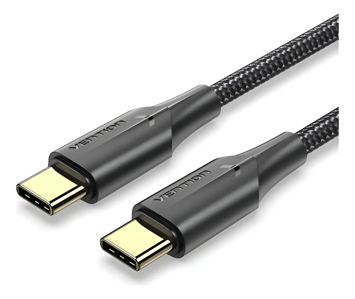 Cable Usb C Trenzado Carga Rapida 3a Premium 3m Vention Negro