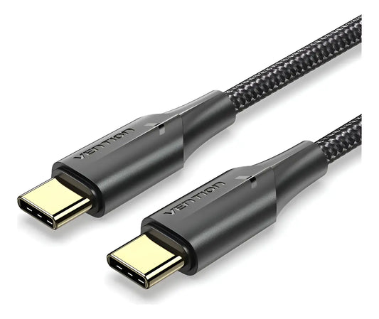 Cable Usb C Trenzado Carga Rapida 3a Premium 3m Vention Negro