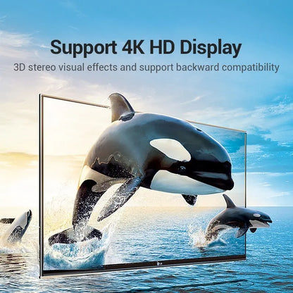 Adaptador X2 Hdmi Macho A Hembra Codo 90° Vertical Vention
