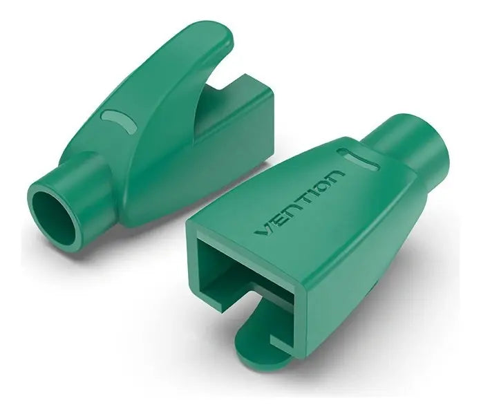 Bolsa De 100 Capuchones Rj45 Fichas Cable Red Verde Vention