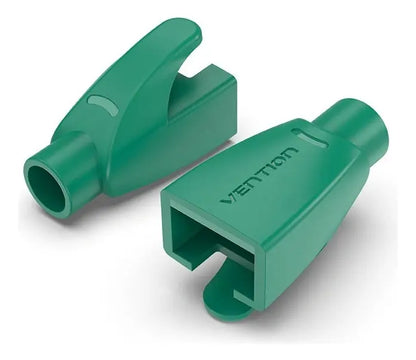Bolsa De 100 Capuchones Rj45 Fichas Cable Red Verde Vention