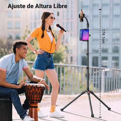 Soporte Tripode 2 En 1 Para Tablet Celular 170cm 360° Ugreen Negro