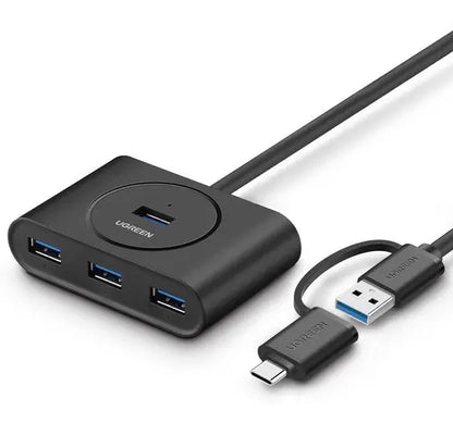 Hub Multipuerto 4 En 1 Usb 3,0 Y Usb C A Usb X4 5gbps Ugreen