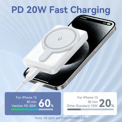 Power Bank Portatil Magnetico Cargador 5000mah Vention