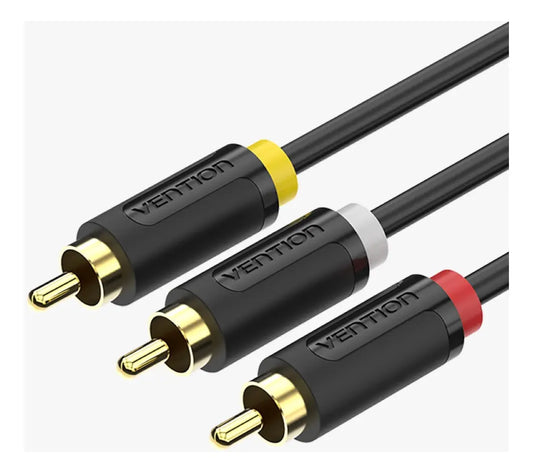 Cable Rca Av Premium Audio Y Video 3x3 2 Metros Vention