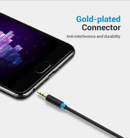Cable Adaptador Aux 3,5 A 6,5 Guitarra Audio Plug 1m Vention