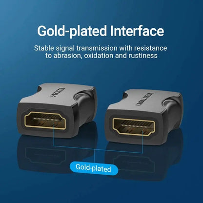 Adaptador X2 Cable Hdmi Hembra A Hembra Prolongador Vention