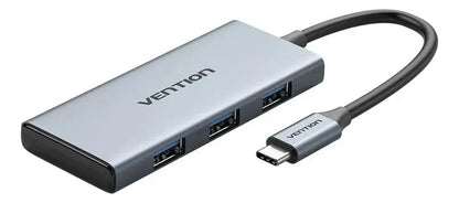 Hub Docking Station 6 En 1 Usb-c Hdmi Usb 3,0 Sd 4k Vention Gris