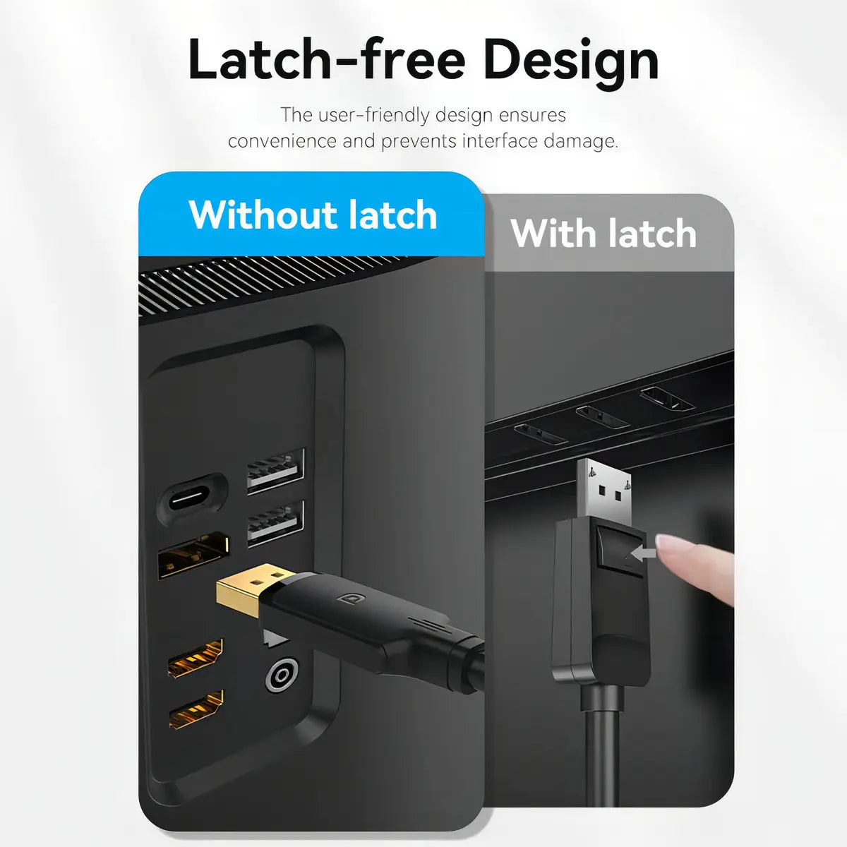 Cable Displayport 4k 60hz G-sync Freesync 2 Metros Vention