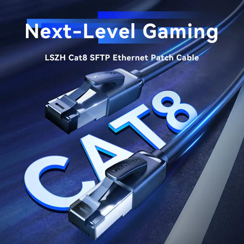 Cable De Red Cat8 Rj45 Sftp Lszh Gamer 0,5 Metros Vention