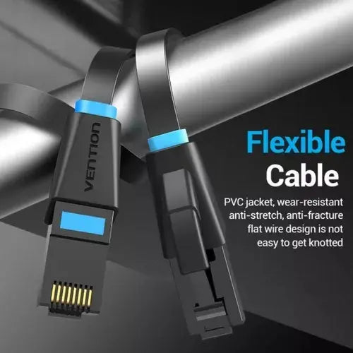 Cable De Red Flat Cat6 Patch Cord Utp 5m Gigabit Vention