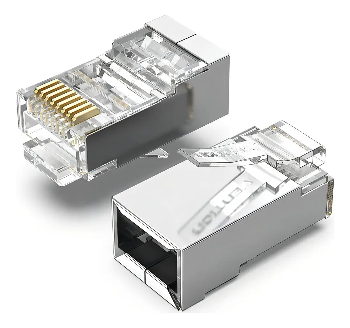 Ficha Plug Cat6 Rj45 Utp Modular X100 Cable De Red - Vention